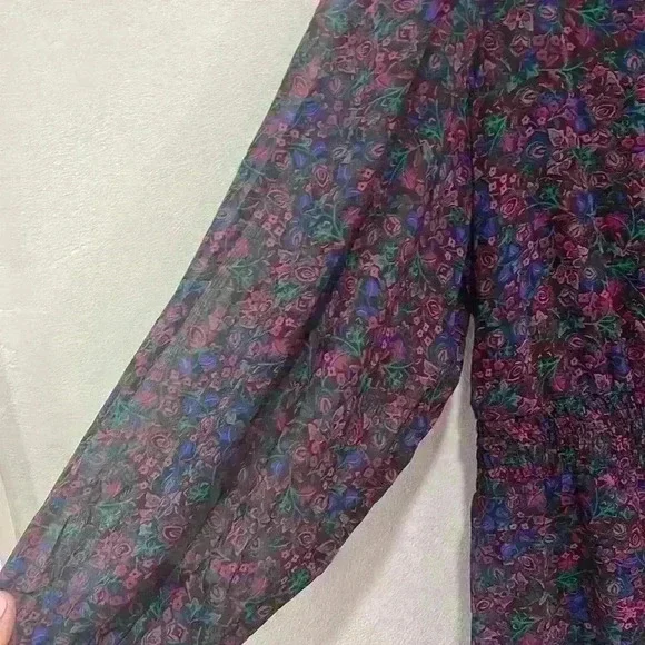 BCBG Paris Collared V-Neck Smocked Tiered Dress, Size XXL NWT - Picture 8 of 15